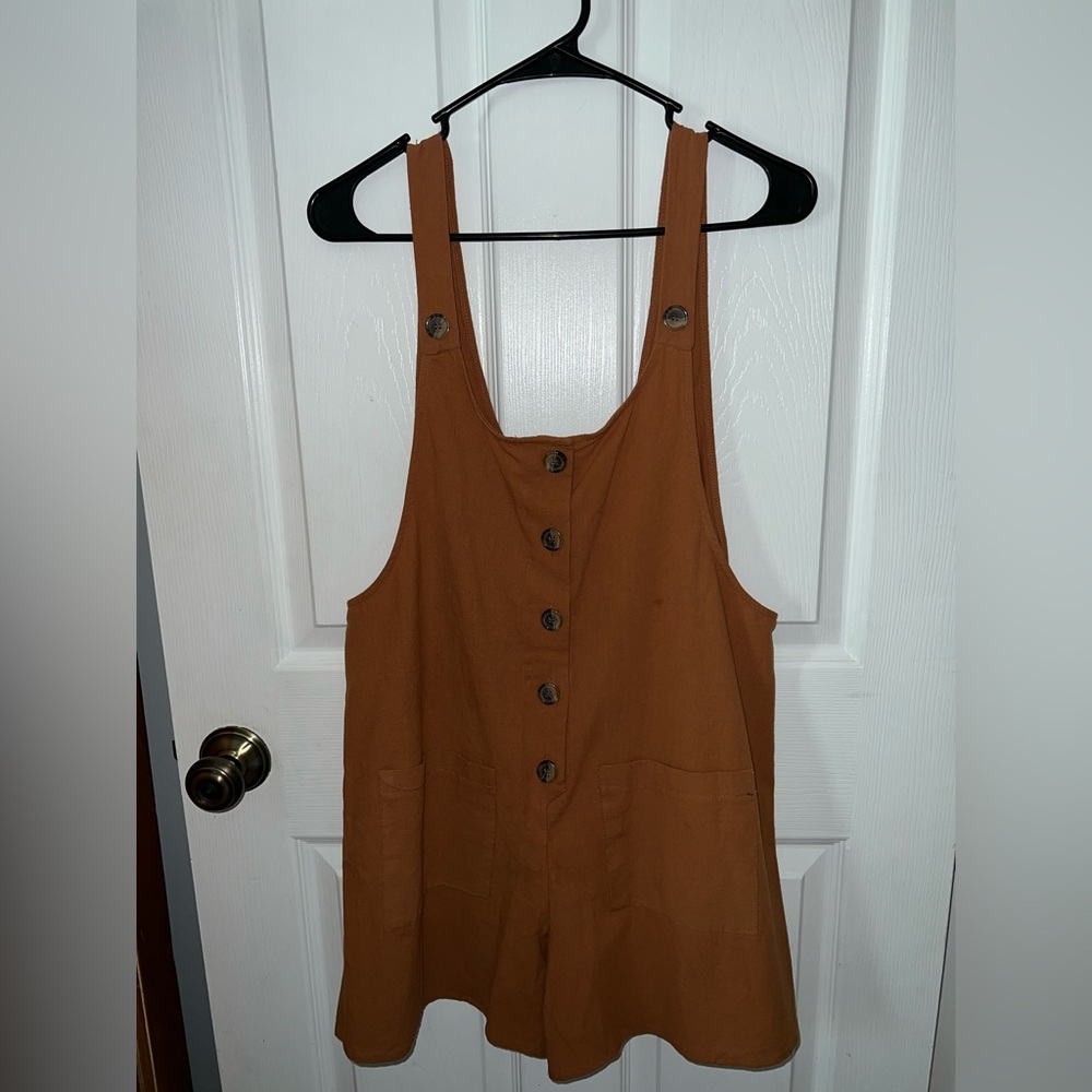 Burnt orange romper